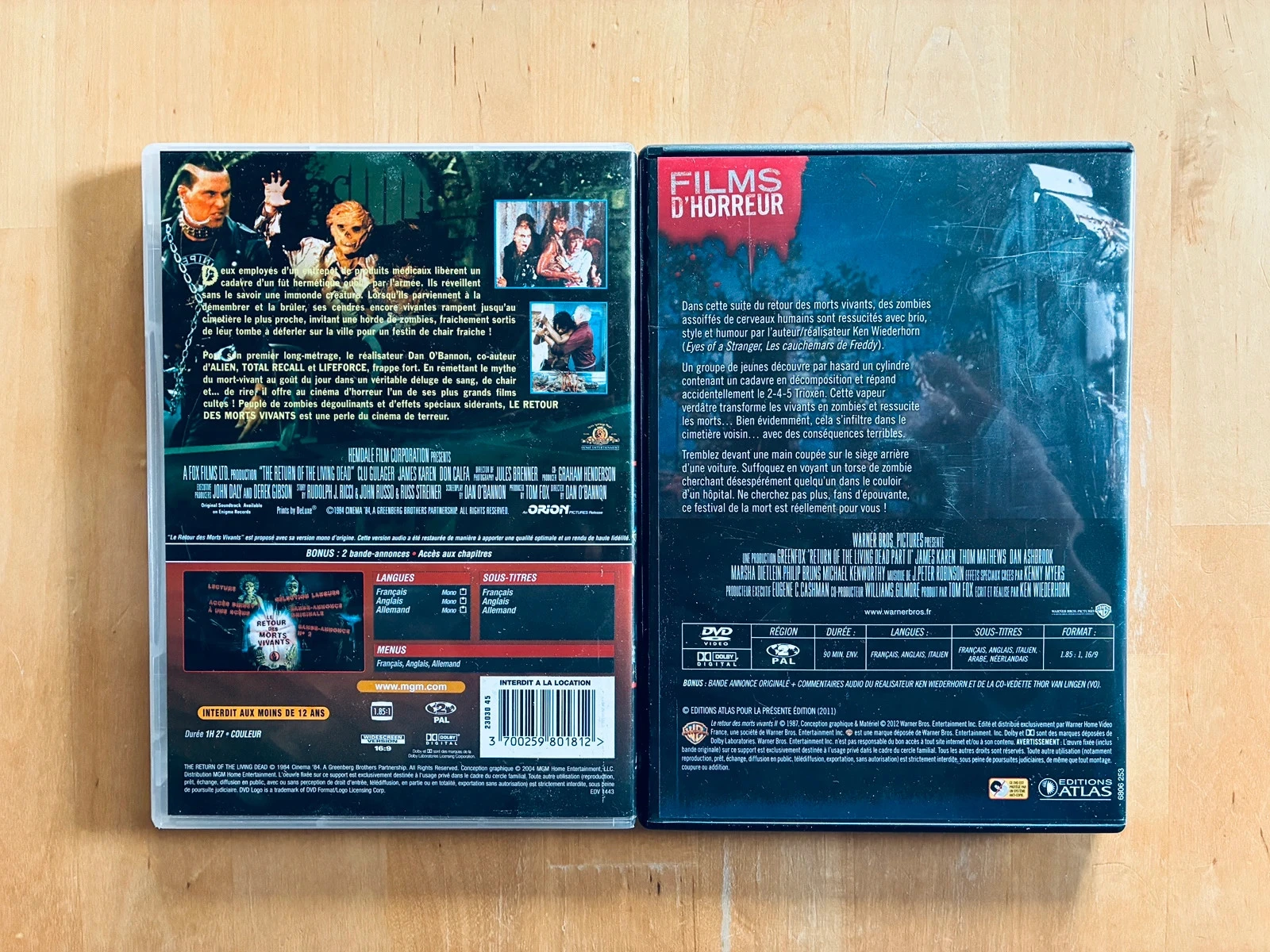 Lot 2 DVD The Return of the Living Dead 1 and 2. – photo 3